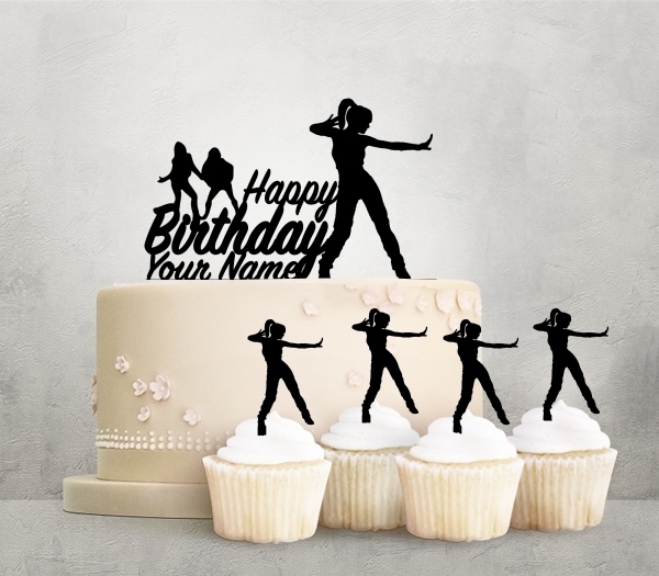 Desciption Happy Birthday Hip Hop Female Dance Cupcake