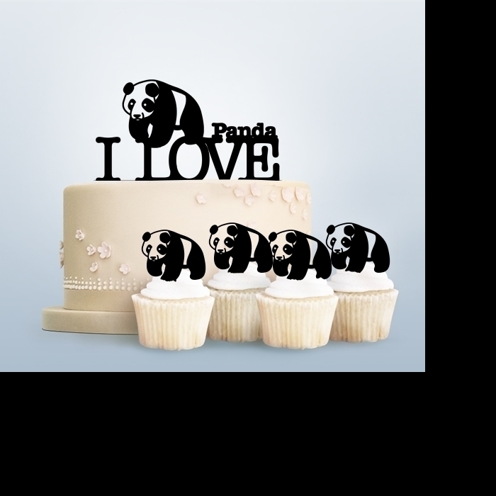 Desciption I Love Panda Cupcake