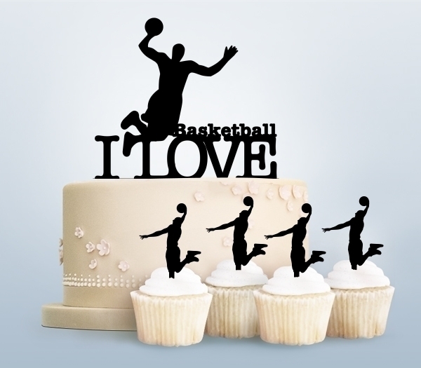 Desciption I Love Basketball Cupcake