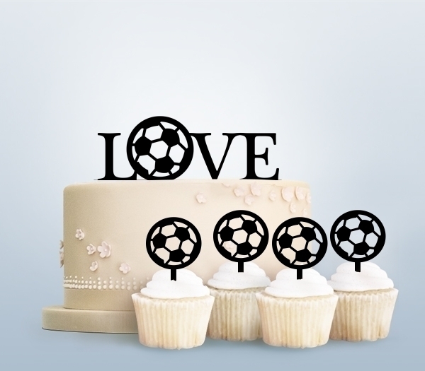 Desciption Love Football Cupcake