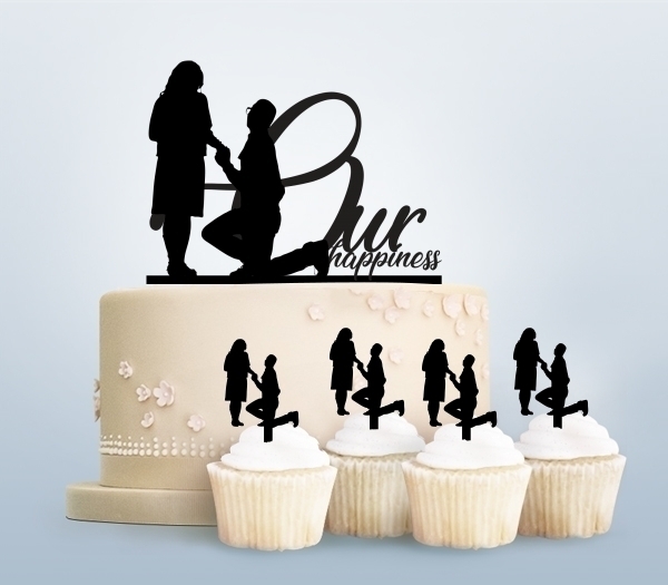 Desciption Our Happiness Propose Cupcake