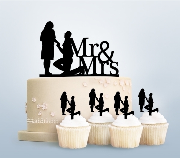 Desciption Mr and Mrs Romantic Propose Cupcake