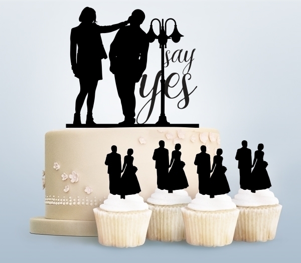 Desciption Say Yes Love Couple Cupcake