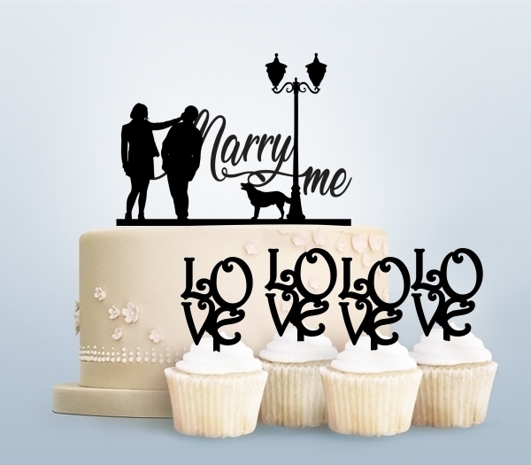 Desciption Marry Me Marriage Proposal Romantic Cupcake