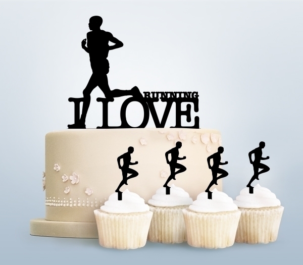 Desciption I Love Running Cupcake