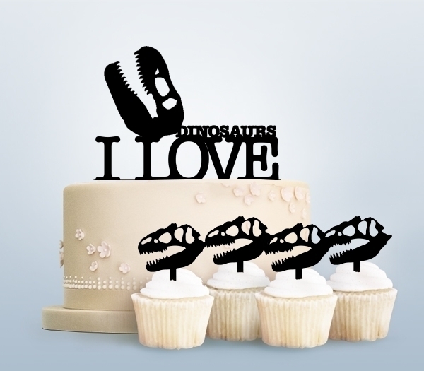 Desciption I Love Dinosaurs Cupcake