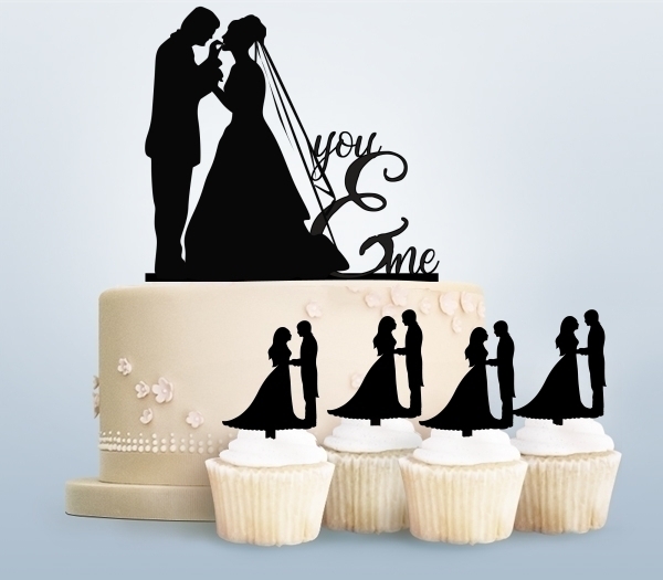 Desciption You and Me Marriage Couple Cupcake