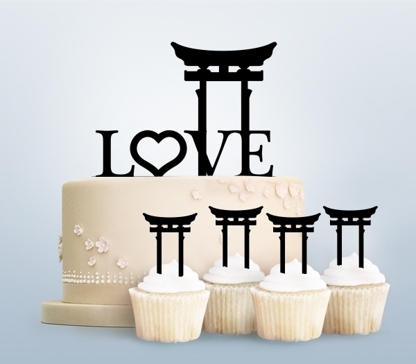 Desciption Love Japan Torii Gate Cupcake