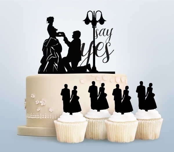 Desciption Say Yes Propose Marry Cupcake