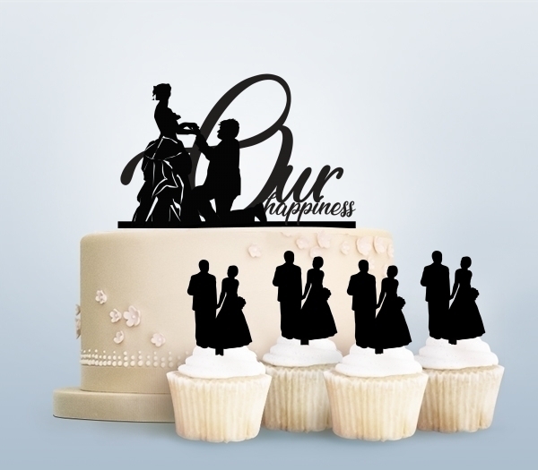 Desciption Our Happiness Propose Marry Cupcake