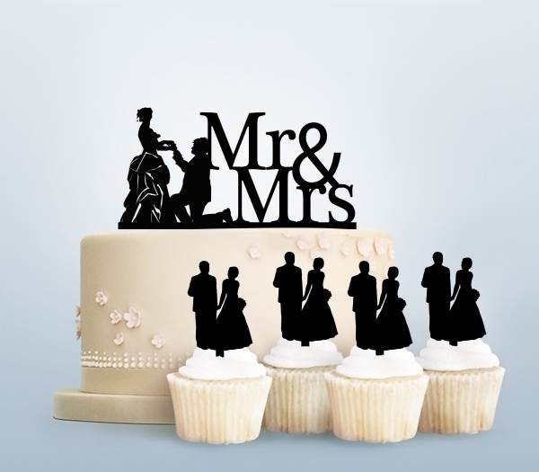 Desciption Mr and Mrs Propose Marry Cupcake