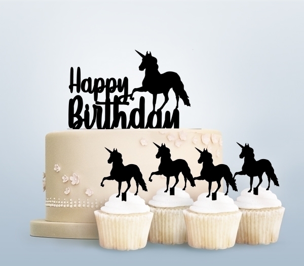 Desciption Happy Birthday Unicorn Cupcake