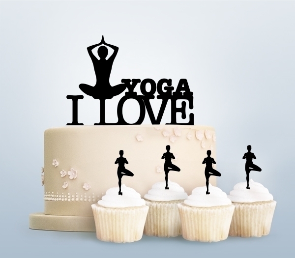 Desciption I Love Yoga Cupcake