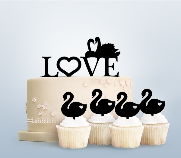 Desciption Love Swan Cupcake