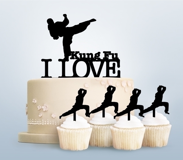 Desciption I Love Karate Cupcake