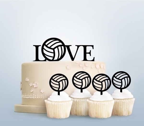 Desciption Love Volleyball Cupcake