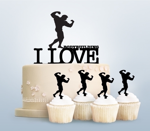 Desciption I Love Bodybuilding Cupcake