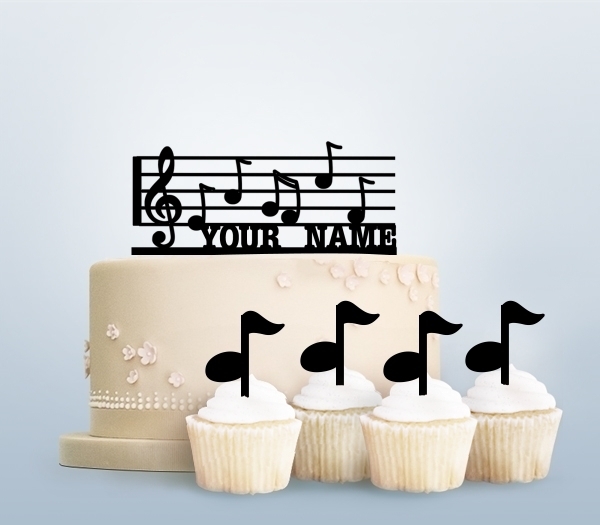 Desciption Music Note Cupcake