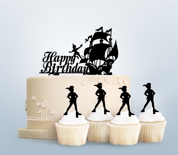 Desciption Happy Birthday Peter Pan Ship Cupcake