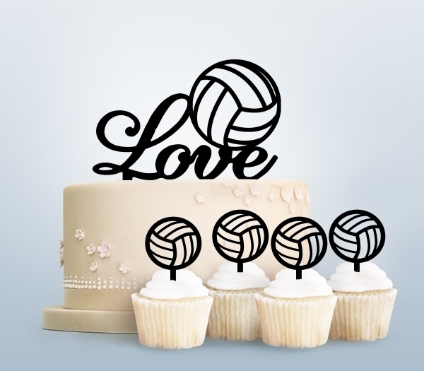 Desciption Love Volleyball Cupcake