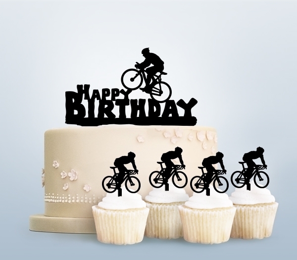 Desciption Happy Birthday Bicycle Cupcake