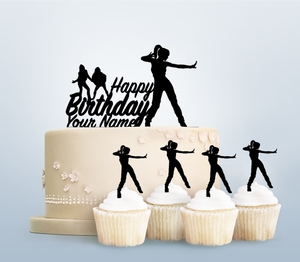 Desciption Happy Birthday Hip Hop Female Dance Cupcake