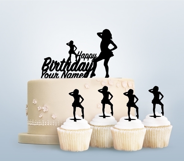 Desciption Happy Birthday Girl Dance Cupcake