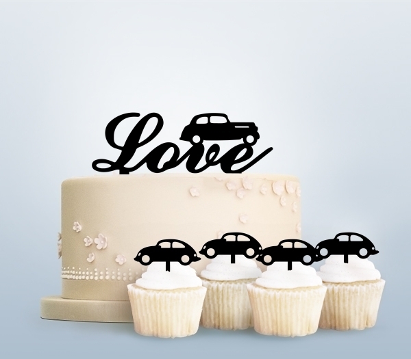 Desciption Love Old Car Cupcake