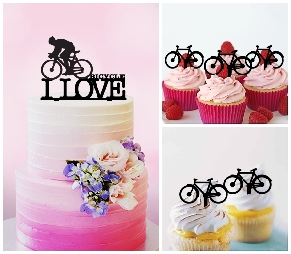 Desciption I Love Bicycle Cupcake