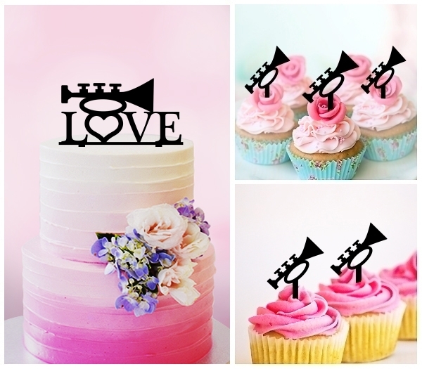 Desciption Love Trumpet Cupcake