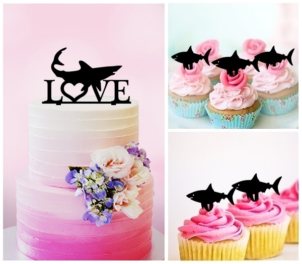 Desciption Love Shark Cupcake