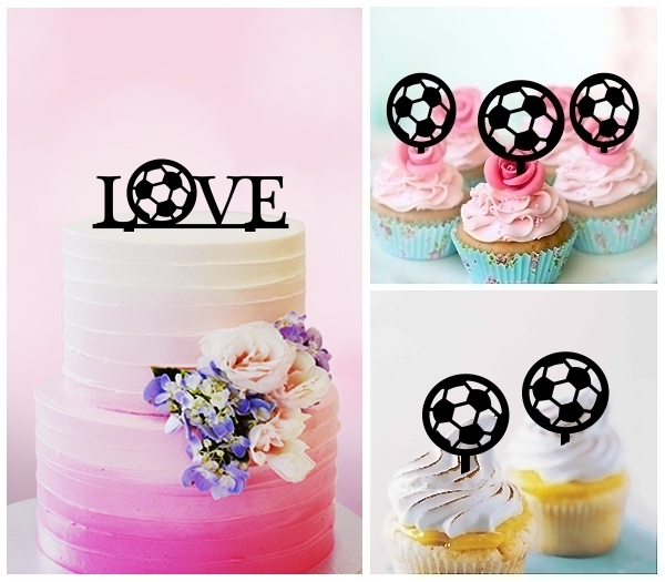 Desciption Love Football Cupcake