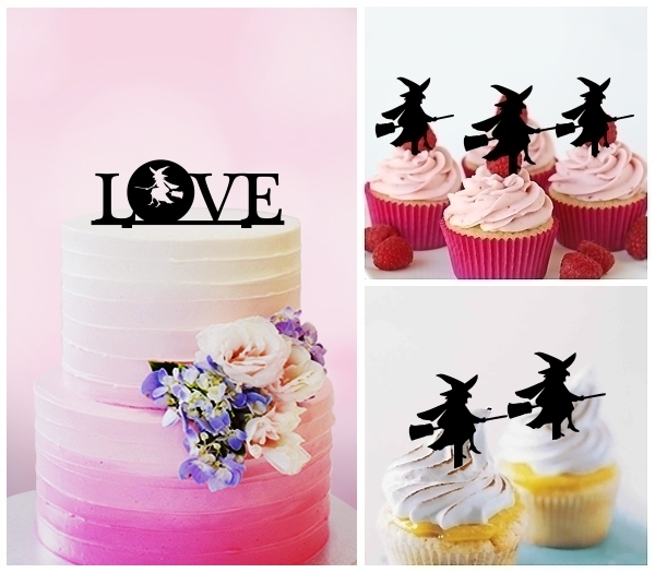 Desciption Love Halloween Witch Cupcake