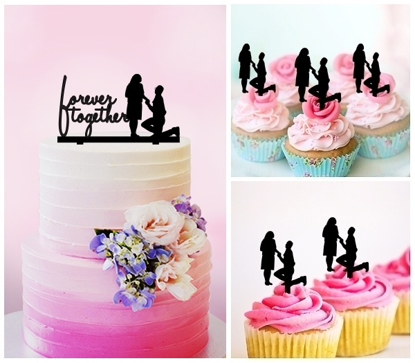 Desciption Forever Together Romantic Propose Cupcake