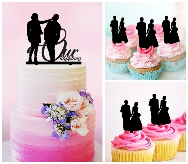 Desciption Our Happiness Romantic Moment Cupcake