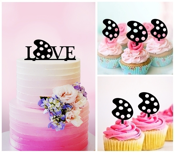 Desciption Love Color Palette Cupcake