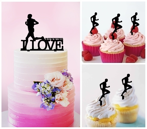 Desciption I Love Running Cupcake