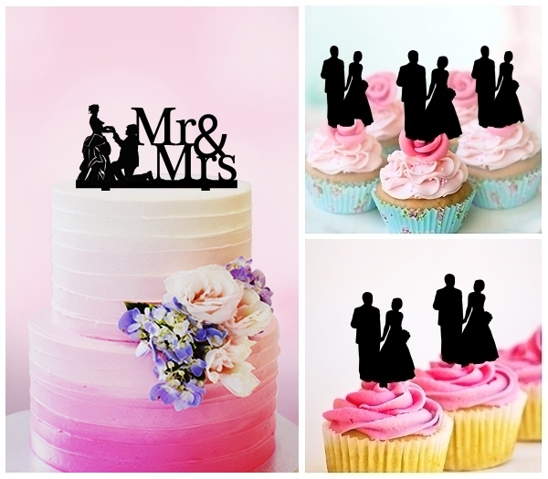 Desciption Mr and Mrs Propose Marry Cupcake