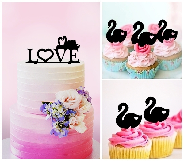 Desciption Love Swan Cupcake