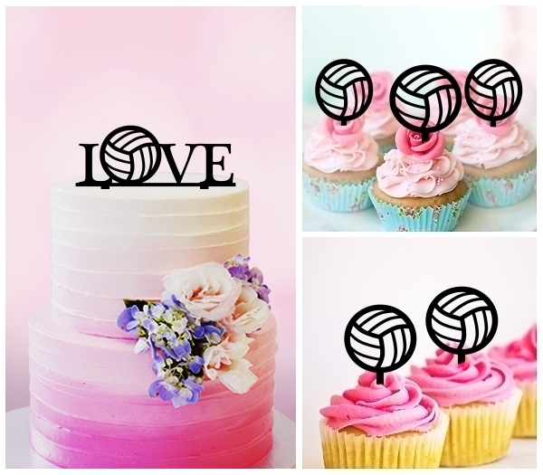 Desciption Love Volleyball Cupcake