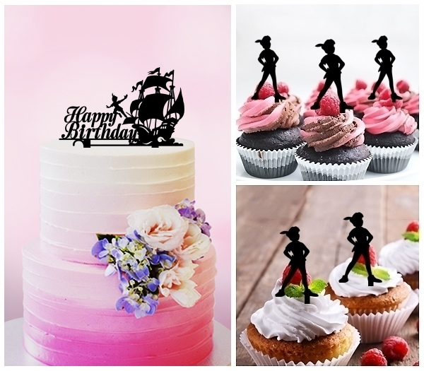 Desciption Happy Birthday Peter Pan Ship Cupcake