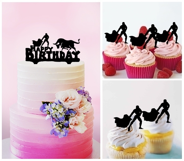 Desciption Happy Birthday Matador Bullfighting Cupcake