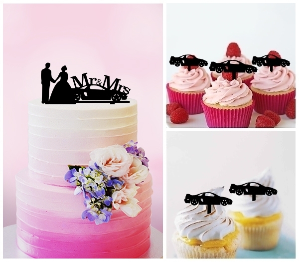 Desciption Racing Car Wedding Cupcake