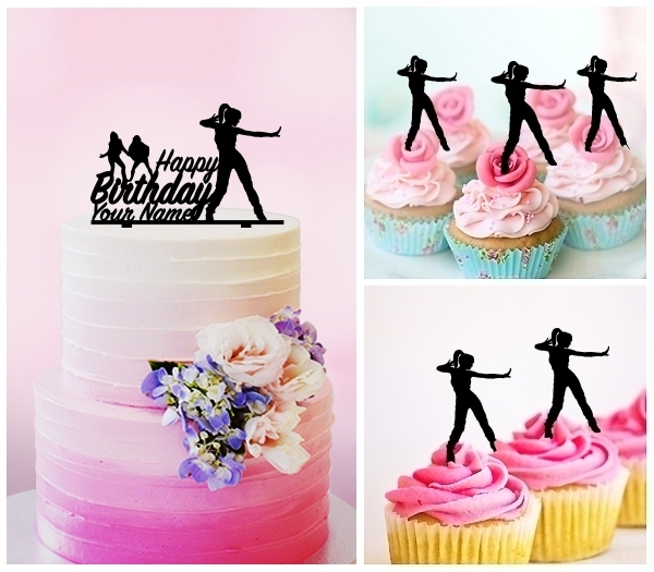 Desciption Happy Birthday Hip Hop Female Dance Cupcake