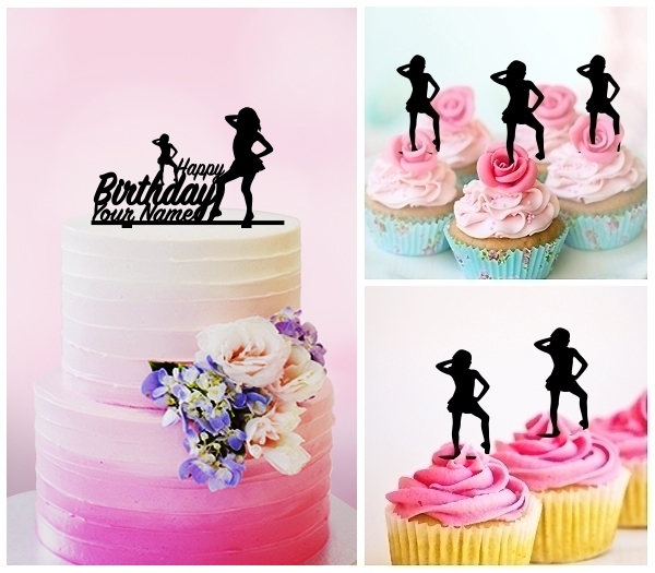 Desciption Happy Birthday Girl Dance Cupcake