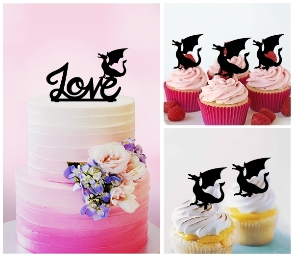 Desciption Love Dragon Monster Cupcake