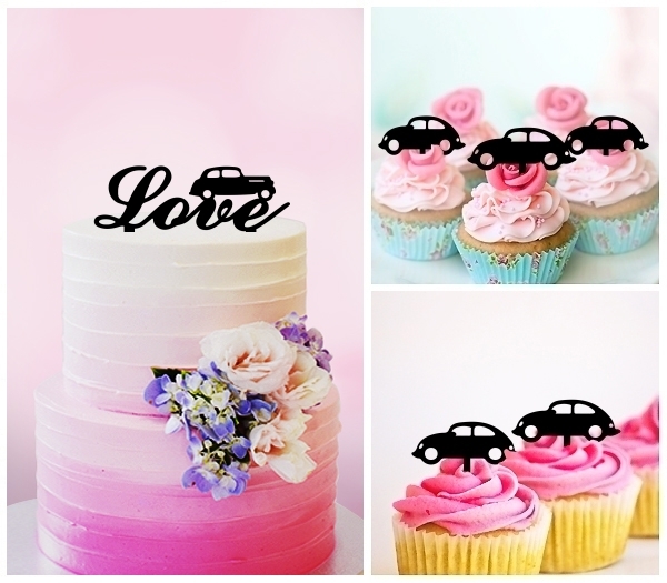 Desciption Love Old Car Cupcake