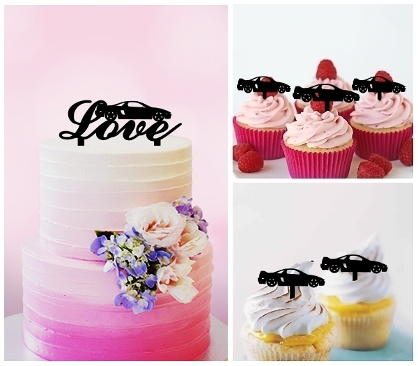 Desciption Love Racing Car Cupcake