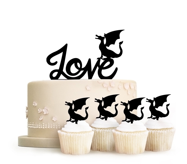 Topper Love Dragon Monster